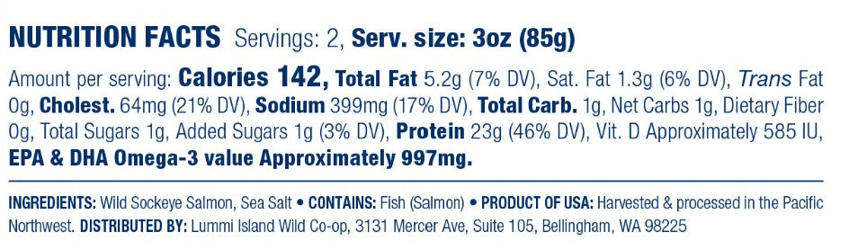 Canned Wild Sockeye Salmon