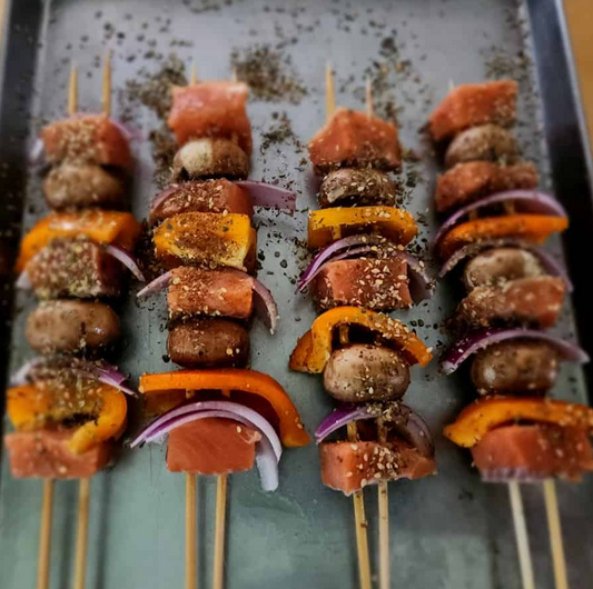 Grilled Salmon Skewers