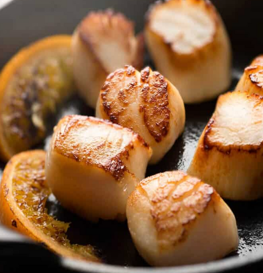 Grilled Citrus Garlic Shrimp & Scallop Skewers