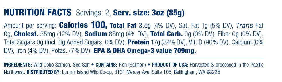 Canned Wild Coho Salmon