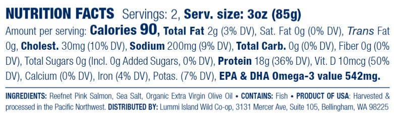 Canned Wild Pink Salmon