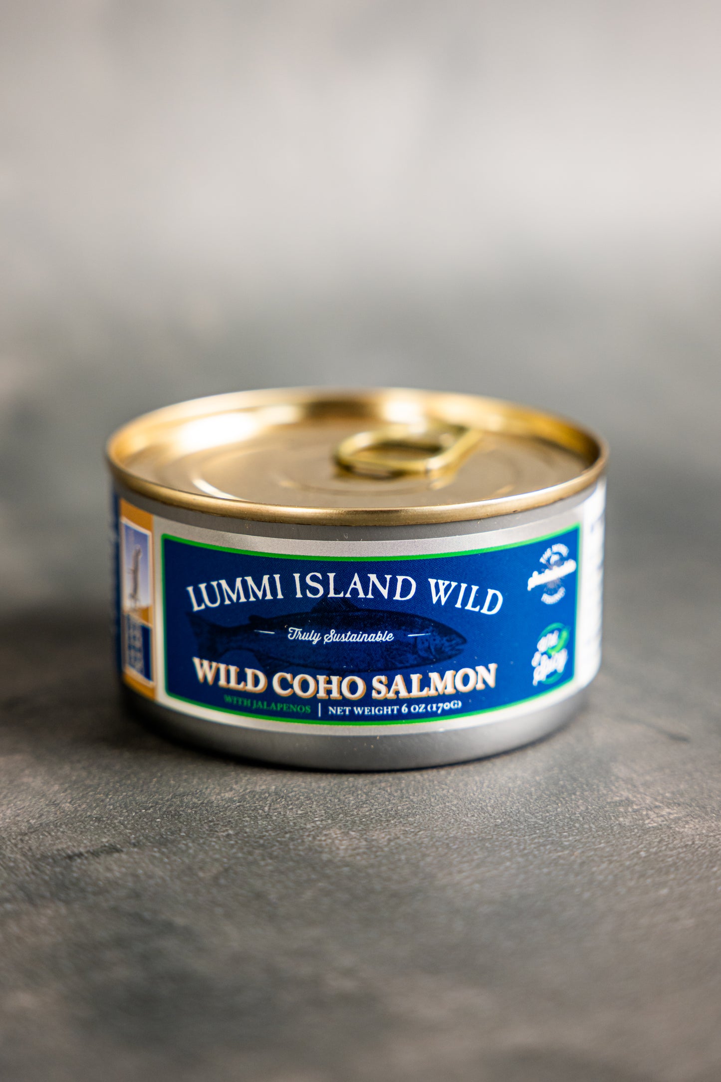 Canned Wild Coho Salmon with Jalapeno