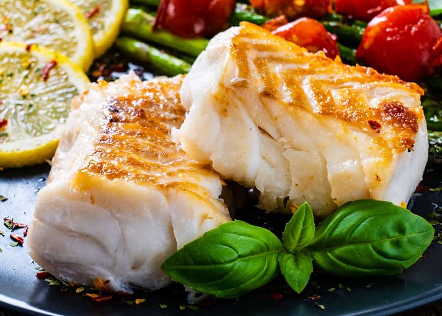 Lightly Seared Halibut Portions