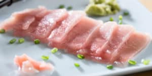 Sashimi grade Albacore - flash frozen after landing on the deck of the boat