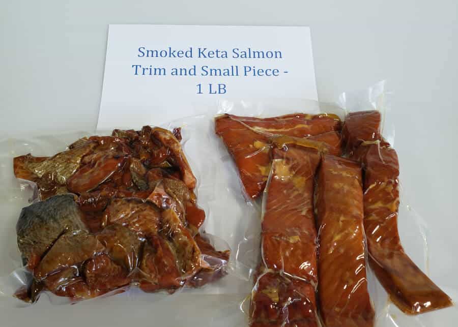 smoked salmon pieces