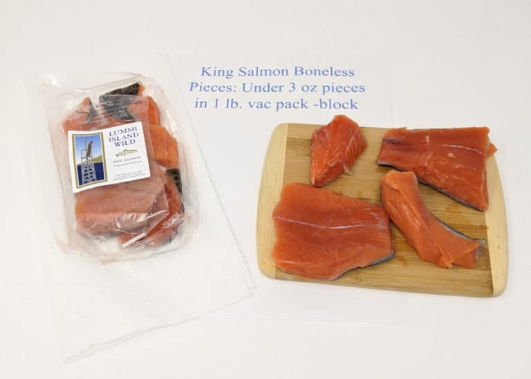 1 Pound Of Salmon Fresh Boneless King Salmon Lummi Island Wild