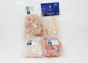 packaged assortment of fish