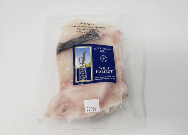 1lb Halibut Trim Fresh Halibut on Sale Lummi Island Wild