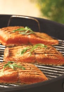 sockeye salmon on grill