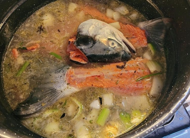 Salmon Bone Broth with Miso Lummi Island Wild