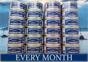 canned wild tuna and canned wild salmon